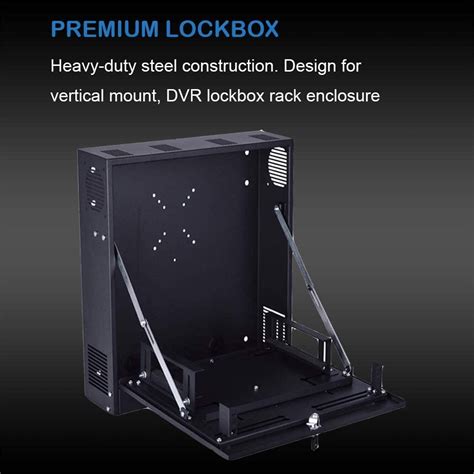 metal lock box for dvr|nvr lock box with fan.